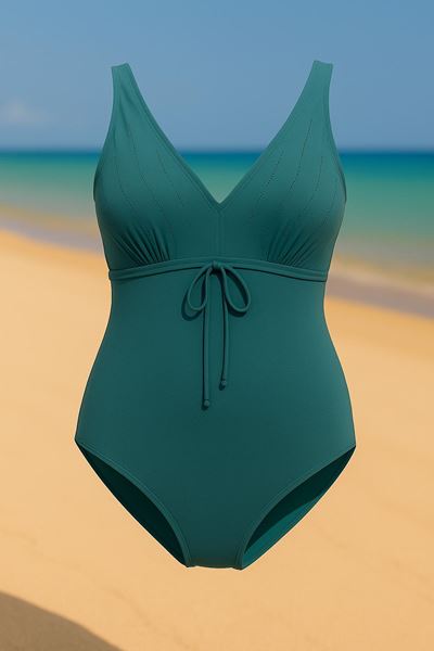 Picture of PLUS SIZE GREEN TUMMY CONTROL SWIM SUIT